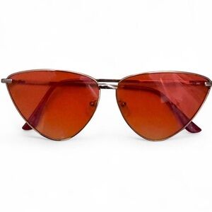 Orange Cat-Eye Sunglasses